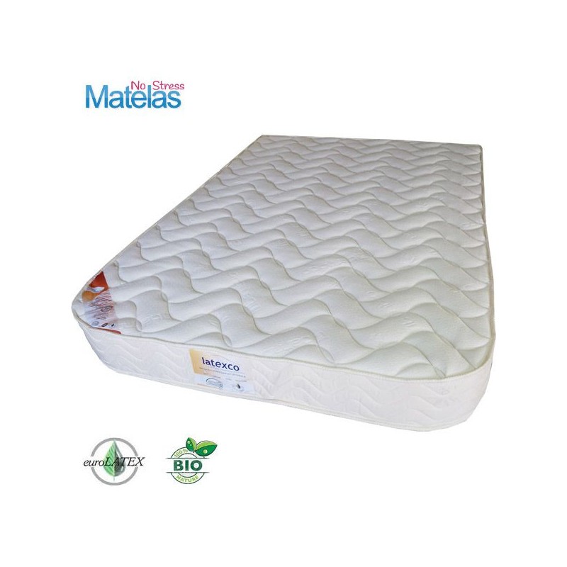 Le Matelas Bio 100 % latex naturel demi corbeille 150x190