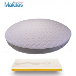 Matelas Rond 200 en Mousse à Mémoire De Forme