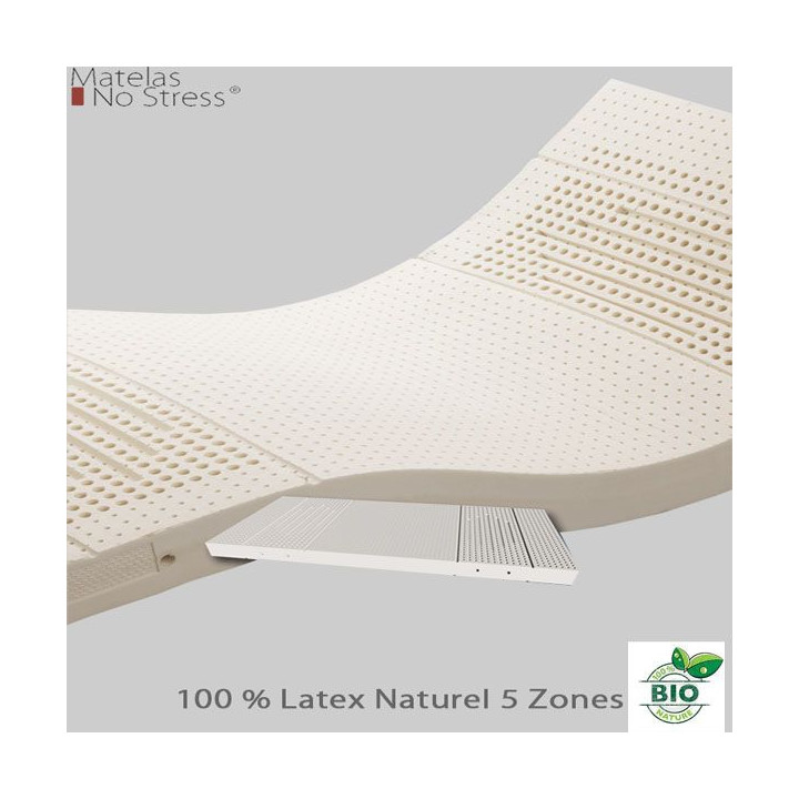 Matelas Demi Corbeille 160x200 Bio 100 % Latex Naturel