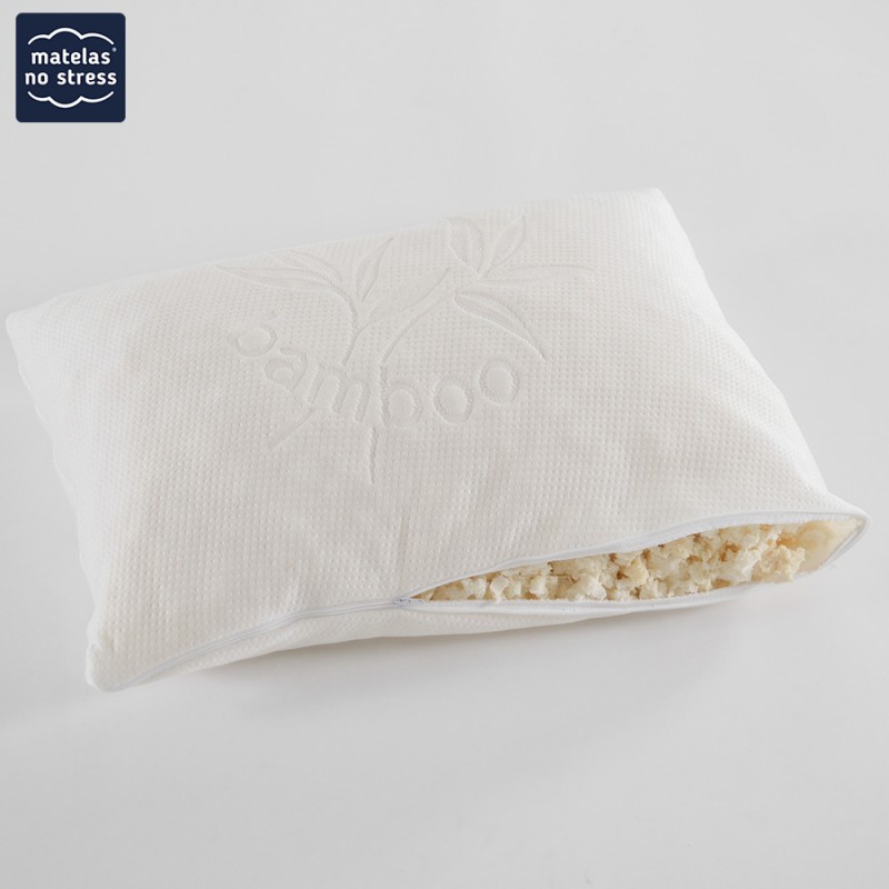Oreiller Bambou 60x40 flocons latex Oreiller Bambou 60x40 flocons latex