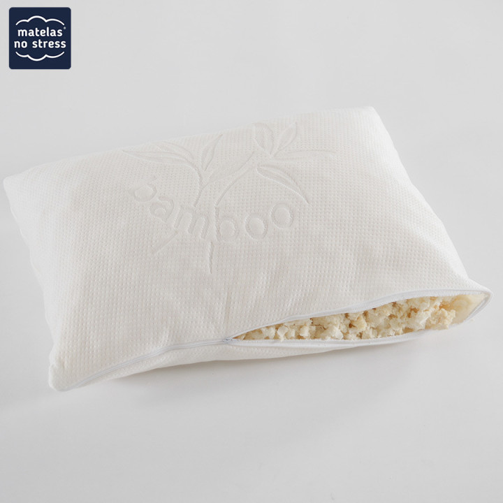 Oreiller Bambou 60x40 flocons latex