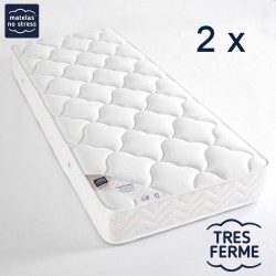 Matelas 80x190 hauteur 18 cm - soutien ferme - mousse 30 kg/m3 hr dernière  génération - très respirant - Achat & prix