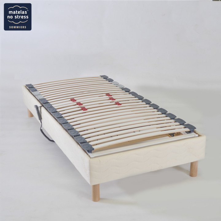 Sommier relaxation électrique et ergonomique 5 plis