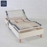 Sommier 90x220 Relaxation Electrique pour entourage bois de lit 180x220
