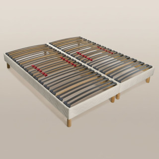 Sommiers 90+90x210 Haut de Gamme pour literie 180x210