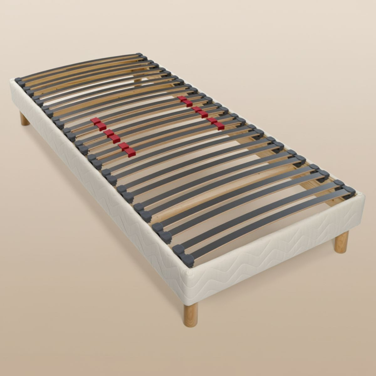 Sommier à Lattes Flex Extra Manuel - 70x200 Cm | Cadre Bois Massif Soutien Ferme Roi Du Matelas 89329471