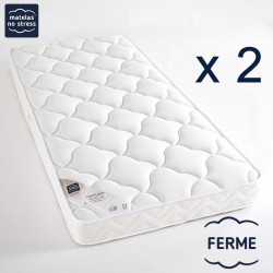 Matelas 2x80x200 mousse 14 cm  pas cher