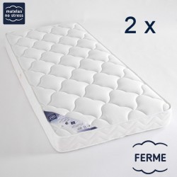 Matelas 2x80x200 Latex PHYSIO Ferme 3 zones 14 cm 