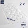 Matelas 2x80x200 Latex PHYSIO Ferme 3 zones 14 cm 