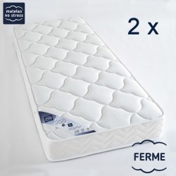 Matelas Latex 2x80x200 PHYSIO+ Ferme 3 zones 18 cm