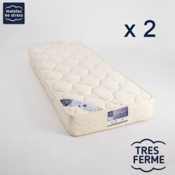 Matelas Latex 2x80x200 Ergo Form TRES FERME 21 cm