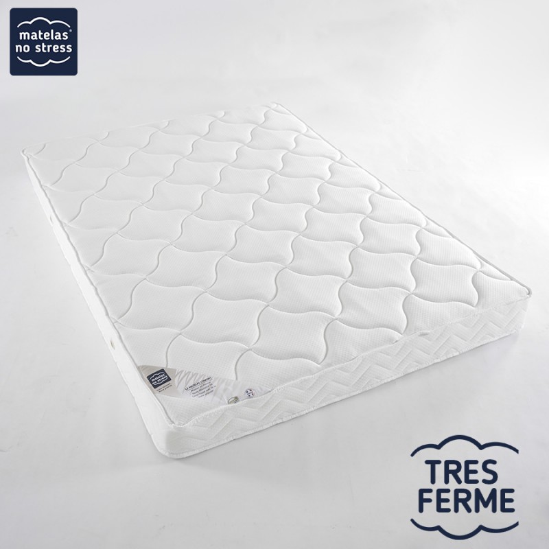 Matelas mousse demi corbeille coins arrondis 18 cm  2x80x190