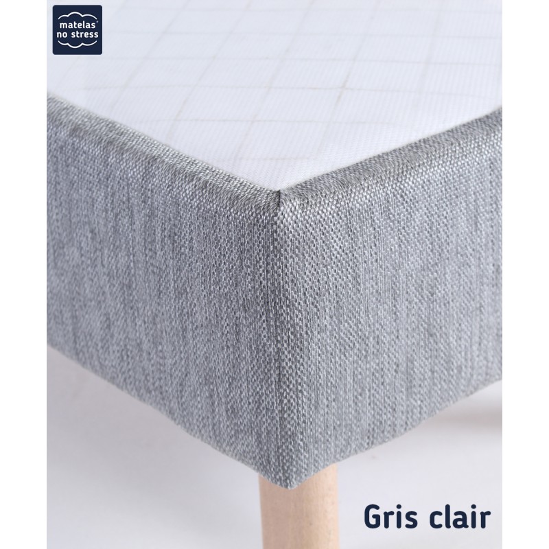 finition de notre sommier 80x200 coloris gris clair finition de notre sommier 80x200 coloris gris clair