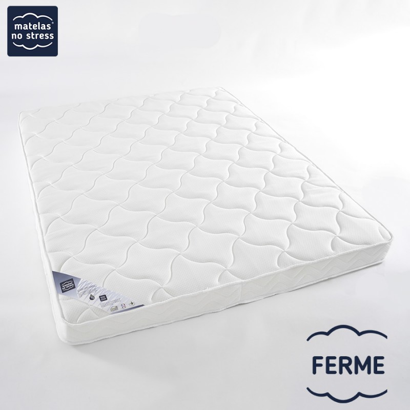 Ensemble 160X200 matelas latex ferme et son sommier tapissier - Matelas No  Stress