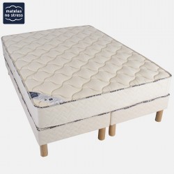 Ensemble Matelas latex SOUPLE et son Sommier Tapissier en promotion -  Matelas No Stress