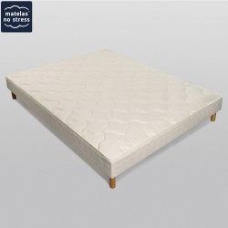 Ensemble 140x190 matelas latex ferme et son sommier tapissier