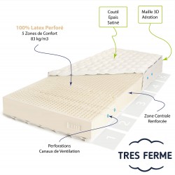 Matelas très ferme en latex