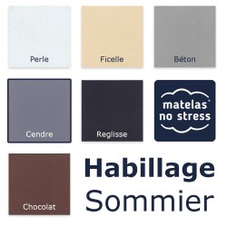 Sommier rond habillage deco 