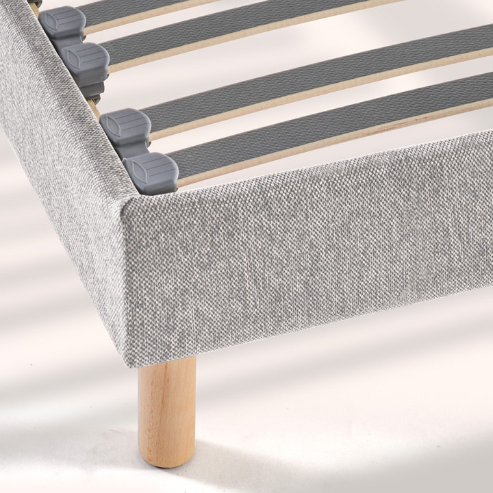 Sommier à lattes tissu déco