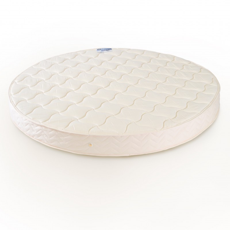 Matelas rond de 200x200, 210, 215, 220x220, jusqu'à 240 cm, en latex ferme