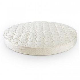 Matelas Rond en Latex 100% Naturel tailles de 2m à 2m20 (200x200, 210, et 220x220)