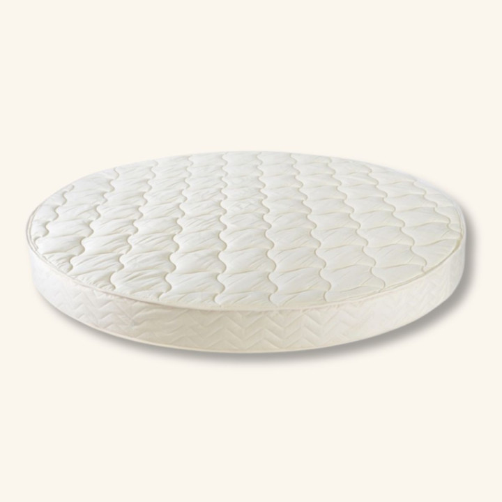 Matelas Rond en Latex 100% Naturel tailles de 2m à 2m20 (200x200, 210, et 220x220)