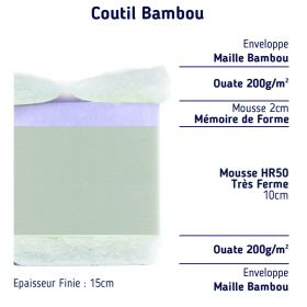 Matelas moelleux 150x190 soutien ferme