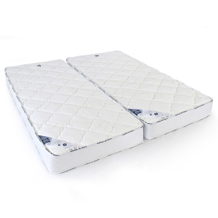 Matelas enveloppant 2x80x200 soutien équilibré très moelleux