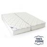 Matelas 2x70x190 accueil moelleux soutien latex très ferme