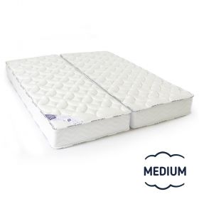 Matelas 2x70x190 accueil moelleux soutien latex souple