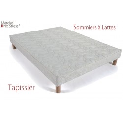 Sommier Tapissier 130x180 Lattes Fixes