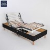 Sommier Déco lit Electrique sans matelas noir 2