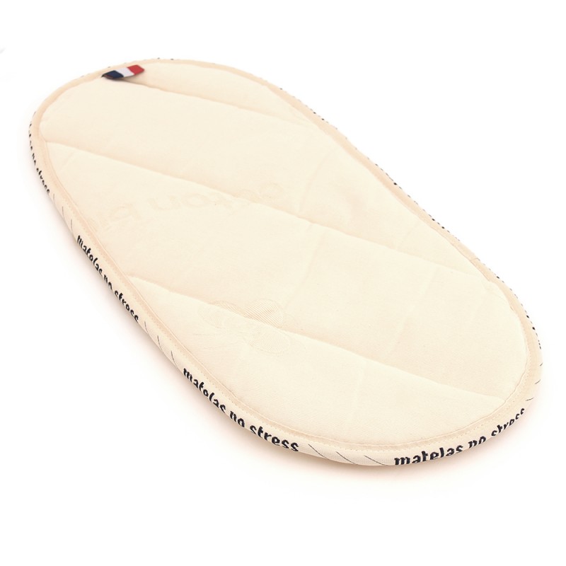 Surmatelas de couffin 100% naturel, taille 30x70 cm