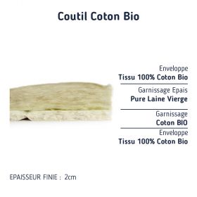 Sur Matelas de Couffin 32 x 72 Bio