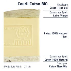Le Matelas Bio 2x80x190 Privilège Haut de Gamme