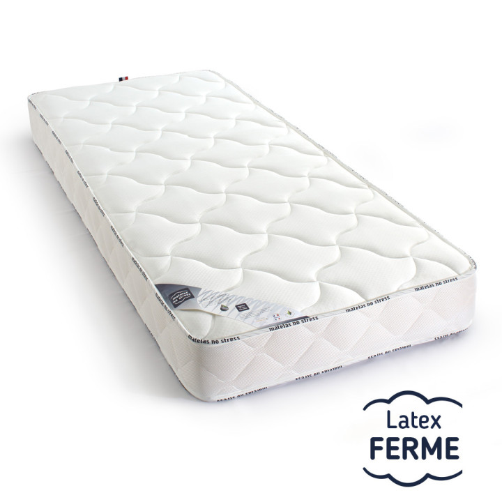 Matelas 18 cm latex ferme avec technologie 3 zones