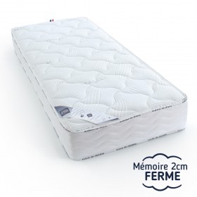 Matelas Memoire 20% Seaqual, latex ferme et mémoire de forme.