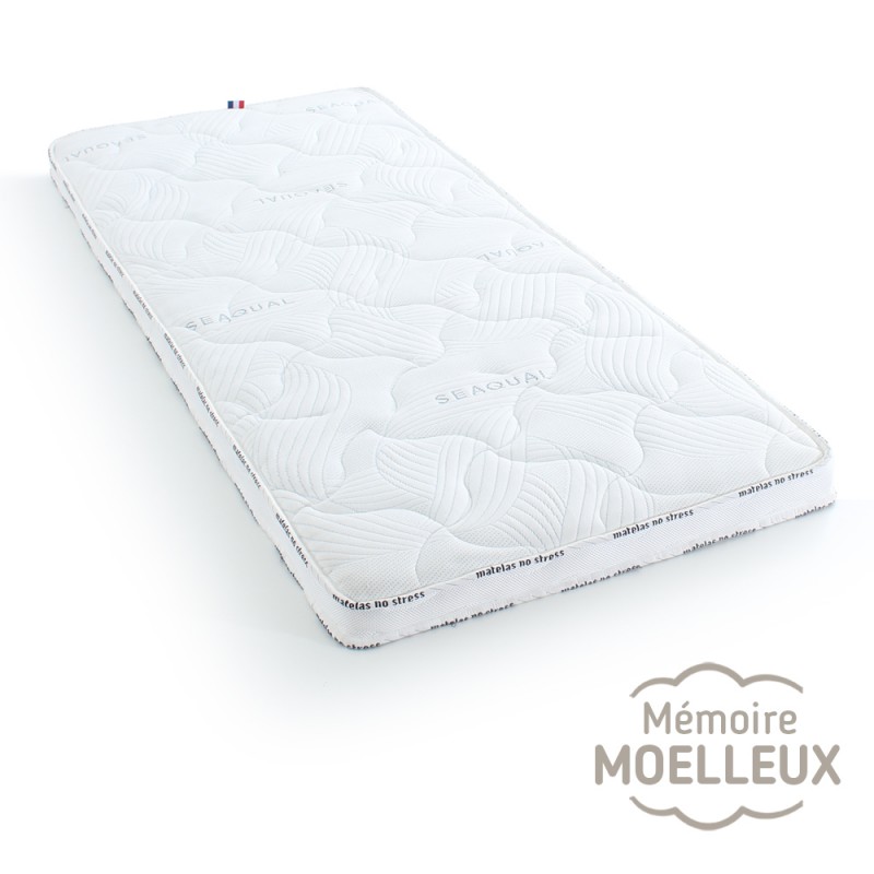 Surmatelas mousse mémoire de forme, confort moelleux, 120x200