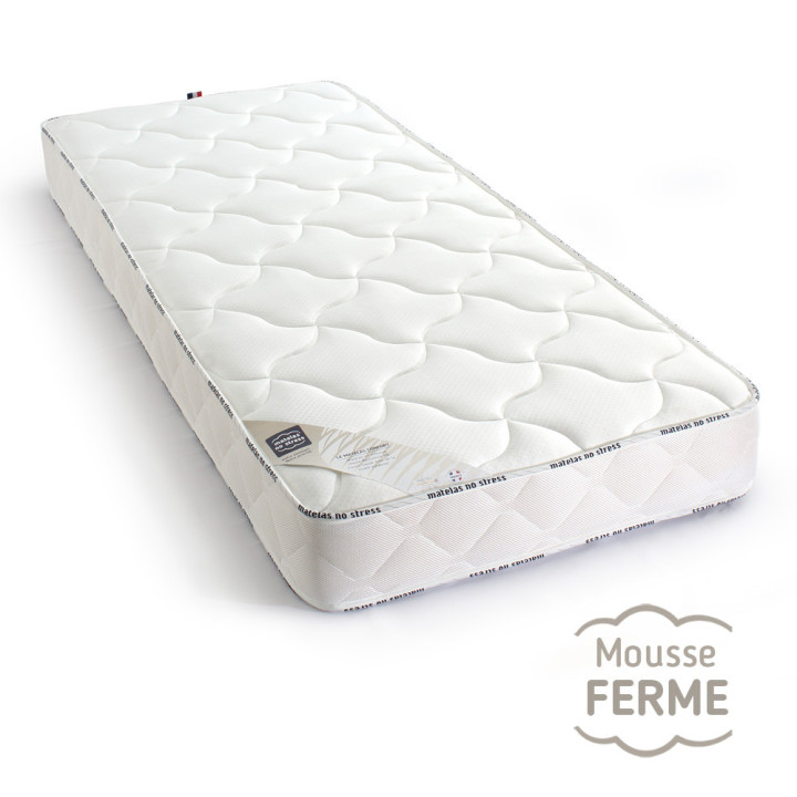 Lit 80x190 matelas mousse ferme