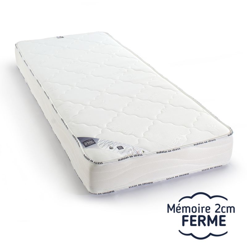 Matelas Relaxation 80x200 latex et mousse à mémoire de Forme