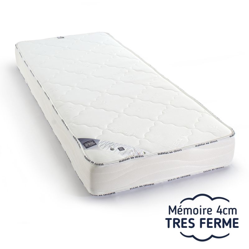 le Matelas 90 x 190 cm 25 cm épaisseur mémoire de forme MLILY