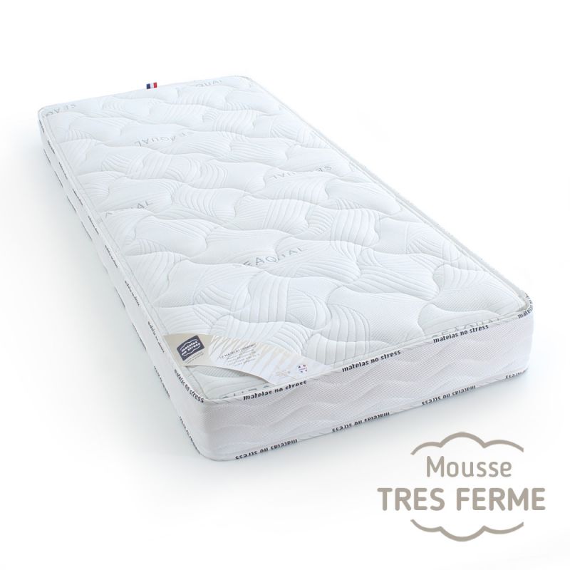 Matelas 90x190 latex confort ferme - literie engagée - Matelas No Stress