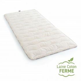 Surmatelas 120 x 190 cm Laine - La Compagnie du Blanc