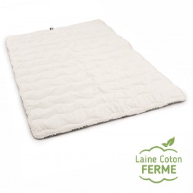 SurMatelas 200x200, Laine Naturelle et Bio Coton, anti transpirant