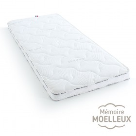 Sur-matelas Moelleux 100x200, Coutil 20% seaqual