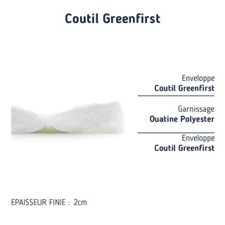 Housse de matelas 110x200 protection hypoallergénique