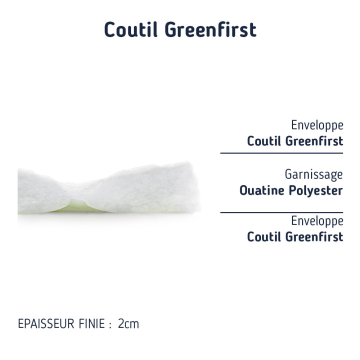 Housse de matelas anti acarien Greenfirst protection saine