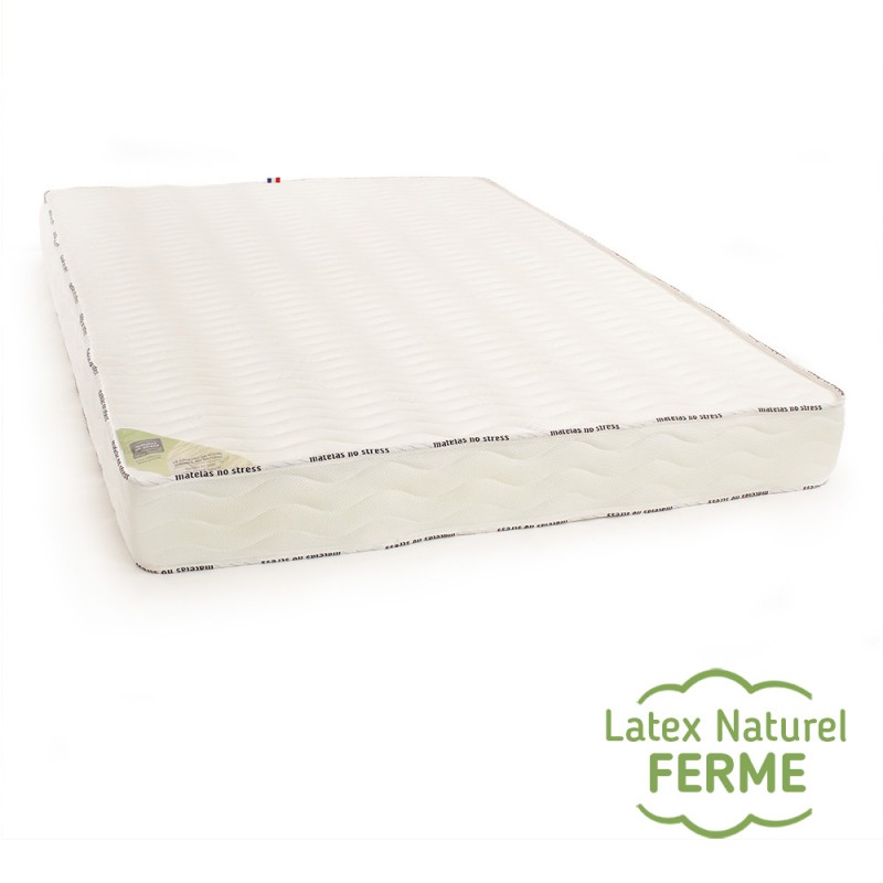 Matelas 100 % latex naturel ferme 5 zones de confort bambou