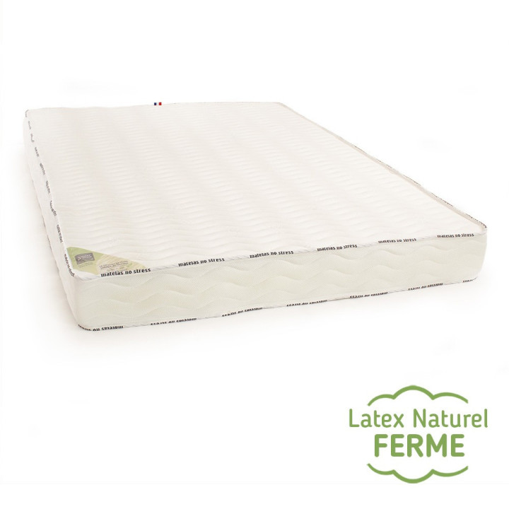 Matelas en latex végétal avec housse bambou hypoallergénique