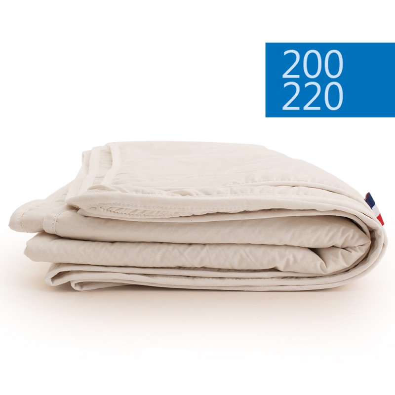 Couette en soie 200x220 - Confectionnée à la main en France - Matelas No  Stress